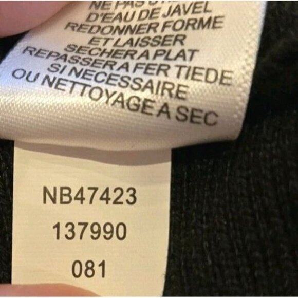 Cable and Gauge Black Knit Zippered Cardigan Womens Medium Rayon Ribbed - Picture 9 of 9